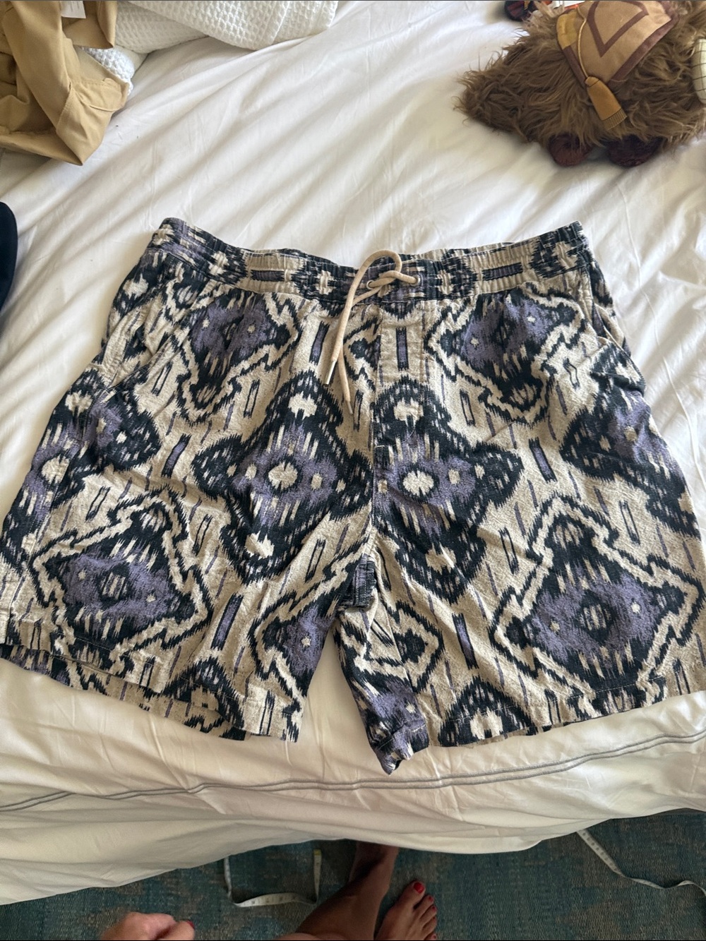 NN. 07 Men’s Linen Ikat Shorts Sz XL